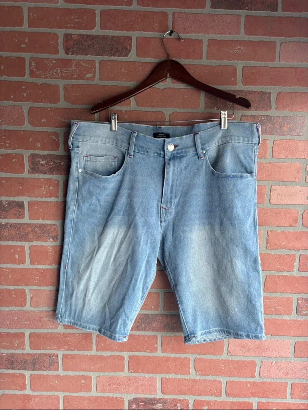 True Religion Rocco Skinny Light Blue Denim Shorts